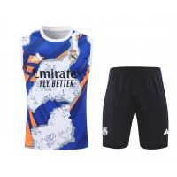Real Madrid Mens Pre Match Sleeveless Soccer Kit 2025-26