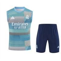 Real Madrid Mens Pre Match Sleeveless Training Soccer Kit 2025-26