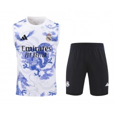 Real Madrid Men's Dragon Sleeveless Soccer Kit 2025-26 Real Madrid Men's Dragon Sleeveless Soccer Kit 2025-26