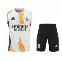 Real Madrid Mens Warm Up Sleeve Soccer Kit 2024-25