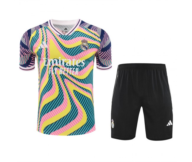 Real Madrid Mens Warm Up Soccer Kit 2025-26