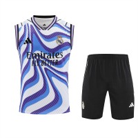 Real Madrid Mens Warm Up Sleeveless Training Soccer Kit 2025-26
