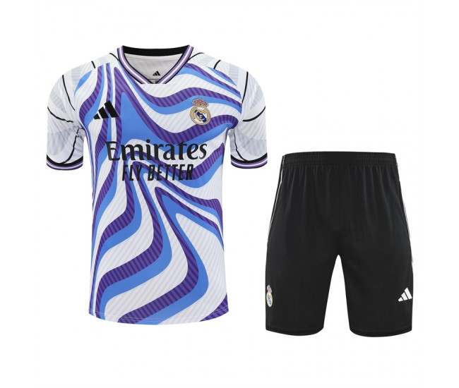 Real Madrid Mens Warm Up Training Soccer Kit 2025-26