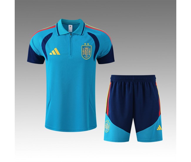 Spain Adult Blue Pre Match Soccer Kit 2026