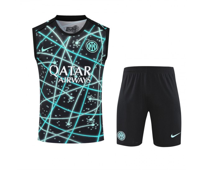 Inter Milan Adult Pre Match Sleeveless Soccer Kit 2025-26