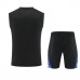 Inter Milan Adult Training Sleeveless Black Soccer Kit 2025-26