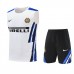 Inter Milan Adult Training Sleeveless White Soccer Kit 2025-26