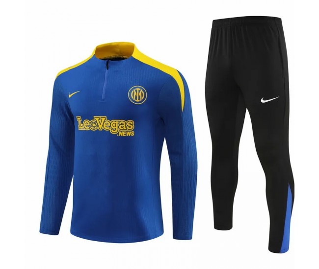 Inter Milan Blue Training Technical Soccer Tracksuit 2024-25