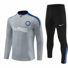 Inter Milan Grey Training Technical Soccer Tracksuit 2024-25