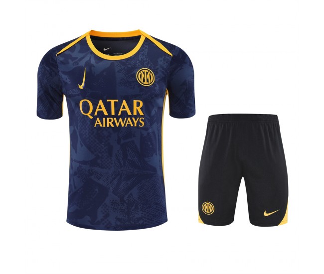Inter Milan Adult Pre Match Champions League Soccer Kit 2024-25