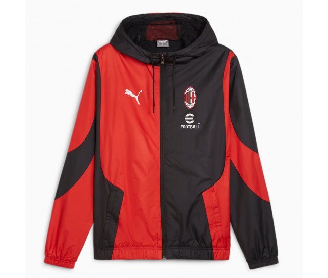 AC Milan Mens Pre-Match Soccer Jacket 2024-25