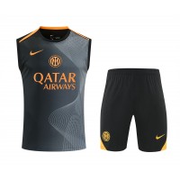 Inter Milan Adult Pre Match Training Sleeveless Soccer Kit 2025-26