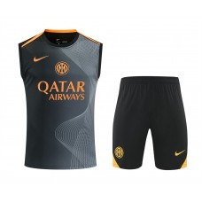Inter Milan Adult Pre Match Training Sleeveless Soccer Kit 2025-26