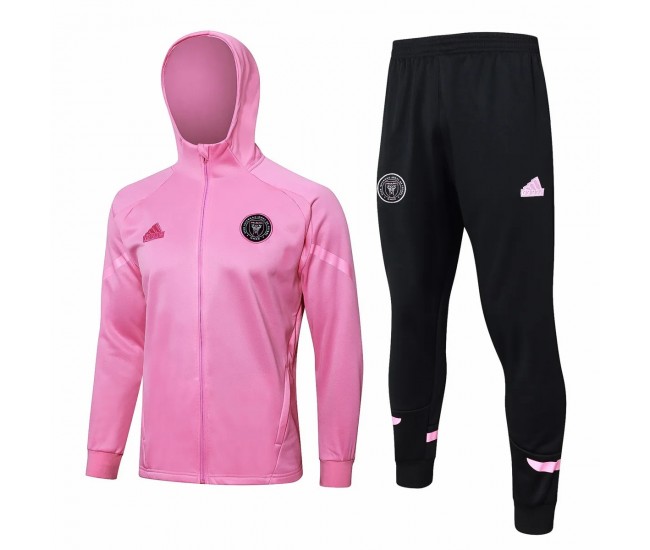 Inter Miami CF Pink Training Hooded Presentation Soccer Tracksuit 2024-25