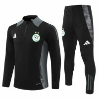 Algeria Black Training Technical Soccer Tracksuit 2024-25