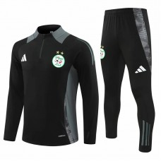 Algeria Black Training Technical Soccer Tracksuit 2024-25