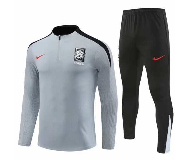 South Korea Grey Training Technical Soccer Tracksuit 2024-25