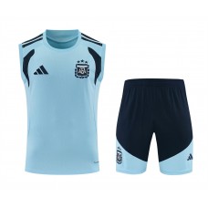Argentina National Team Adult Blue Training Sleeveless Soccer Kit 2026 Argentina National Team Adult Blue Training Sleeveless Soccer Kit 2026