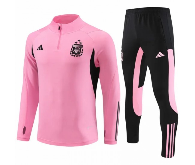 Argentina Pink Training Technical Soccer Tracksuit 2024-25