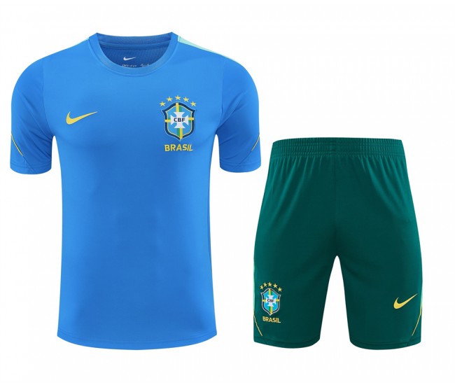 Brazil Adult Pre Match Bule Soccer Kit 2026