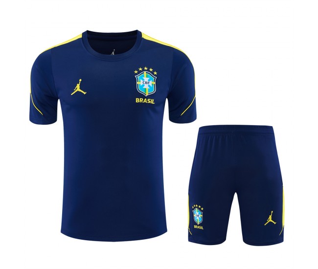 Brazil Adult Pre Match Navy Soccer Kit 2026