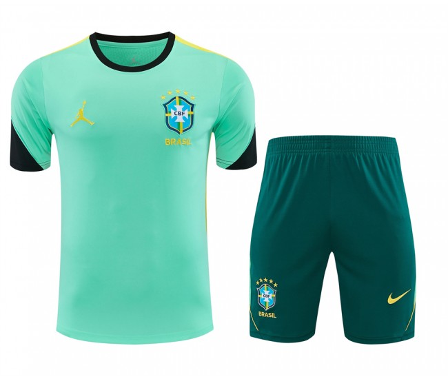 Brazil Adult Pre Match Green Soccer Kit 2026