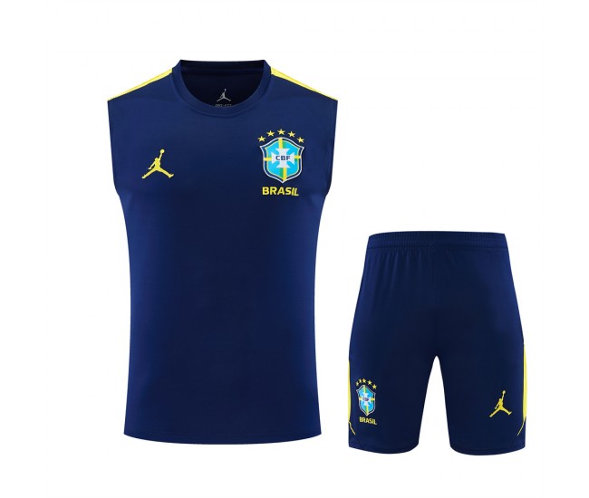 France Adult Pre Match Sleeveless Navy Soccer Kit 2026