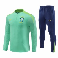 Brazil National Team Green Training Technical Soccer Tracksuit 2023-24
