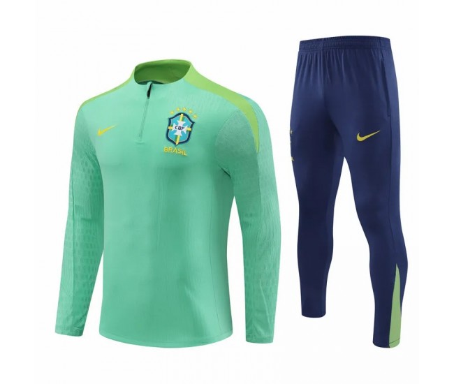 Brazil National Team Green Training Technical Soccer Tracksuit 2023-24