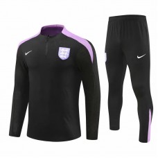 England Black Training Technical Soccer Tracksuit 2024-25