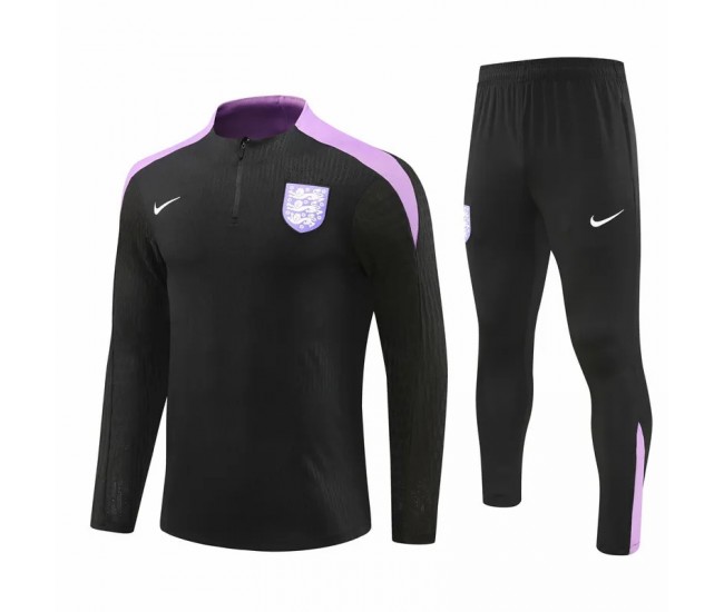 England Black Training Technical Soccer Tracksuit 2024-25