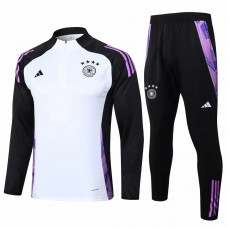 Germany White Training Technical Soccer Tracksuit 2024-25 Germany White Training Technical Soccer Tracksuit 2024-25