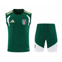 Italy Adult Green Training Sleeveless Soccer Kit 2026