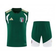 Italy Adult Green Training Sleeveless Soccer Kit 2026