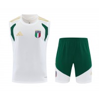 Italy Adult White Training Sleeveless Soccer Kit 2026
