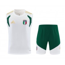 Italy Adult White Training Sleeveless Soccer Kit 2026