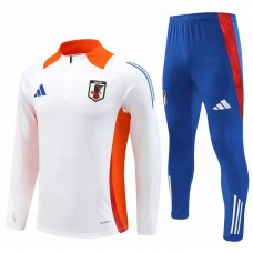 Japan White Training Technical Soccer Tracksuit 2024-25