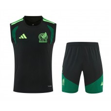 Mexico Adult Black Training Sleeveless Soccer Kit 2026 Mexico Adult Black Training Sleeveless Soccer Kit 2026