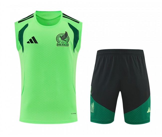 Mexico Adult Green Training Sleeveless Soccer Kit 2026