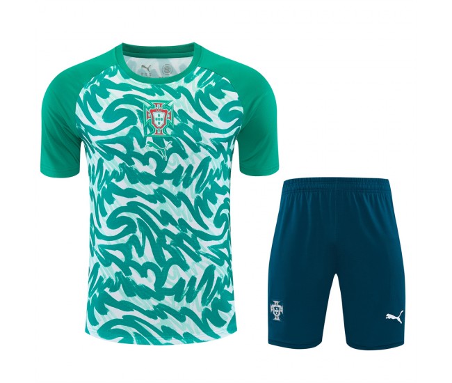 Portugal Adult Green Warm Up Soccer Kit 2026