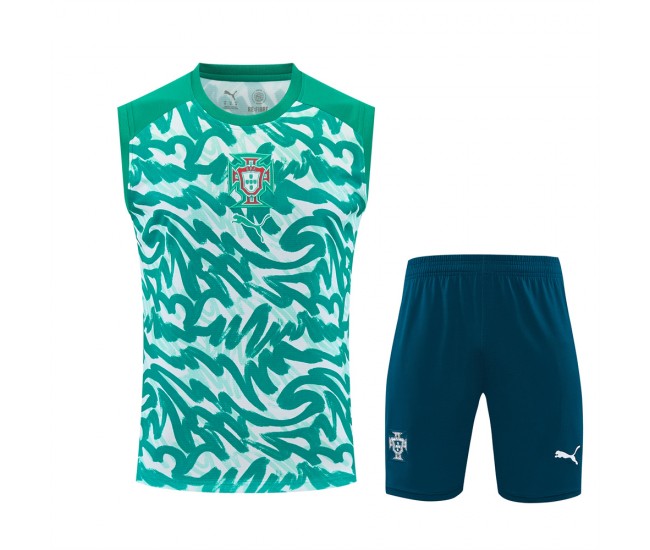 Portugal Adult Green Pre Match Sleeveless Soccer Kit 2026
