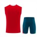 Portugal Adult Red Pre Match Sleeveless Soccer Kit 2026