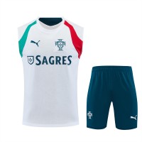Portugal Adult White Pre Match Sleeveless Soccer Kit 2026