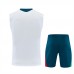 Portugal Adult White Pre Match Sleeveless Soccer Kit 2026