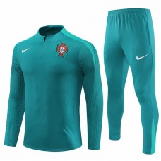 Portugal National Team Mint Green Training Technical Soccer Tracksuit 2024-25 Portugal National Team Mint Green Training Technical Soccer Tracksuit 2024-25