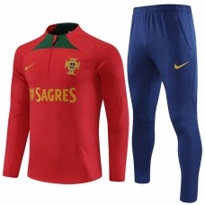 Portugal National Team Red Training Technical Soccer Tracksuit 2024-25 Portugal National Team Red Training Technical Soccer Tracksuit 2024-25