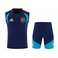 Spain Adult Navy Training Sleeveless Soccer Kit 2026