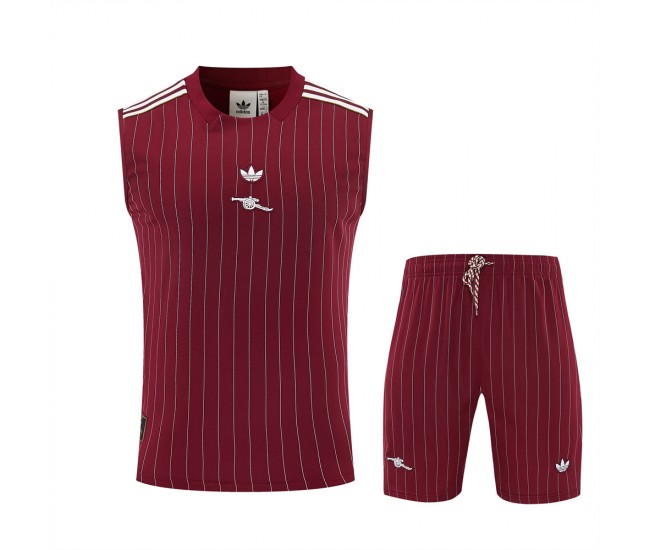 Arsenal Adult Red Terrace Icons Sleeveless Soccer Kit 2025-26
