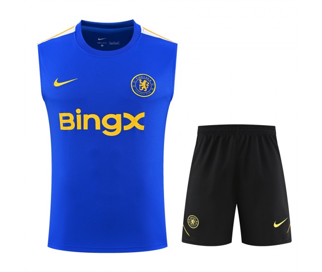 Chelsea Adult FC Blue Sleeveless Soccer Kit 2026-27