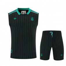Liverpool FC Adult Terrace Icons Black Sleeveless Soccer Kit 2025-26